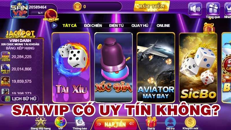 Giới thiệu sơ lược về cổng game bài Sanvip Giới thiệu sơ lược về cổng game bài Sanvip