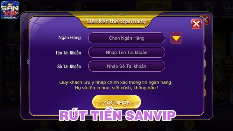 Những cách rút tiền Sanvip phổ biến dành cho hội viên Những cách rút tiền Sanvip phổ biến dành cho hội viên