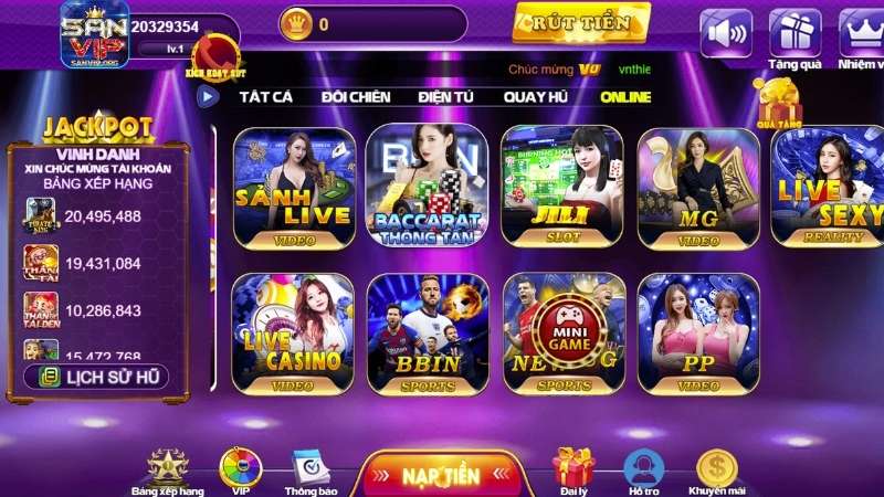 Top 5 trò chơi live casino Sanvip đáng chơi nhất 2024 Top 5 trò chơi live casino Sanvip đáng chơi nhất 2024